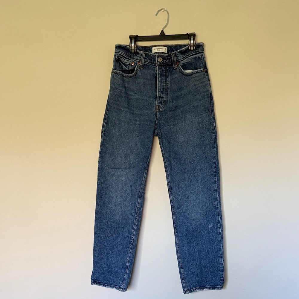 Abercrombie & Fitch The Dad High-Rise Jeans - Blue
